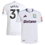 Aston Villa Jerseys - Official aston villa adidas away authentic shirt 2024-25 with bailey 31 printing Collection for AVFC Fans