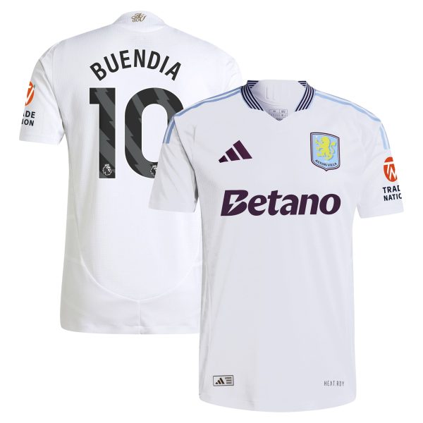 Aston Villa Jerseys - Official aston villa adidas away authentic shirt 2024-25 with buendia 10 printing Collection for AVFC Fans