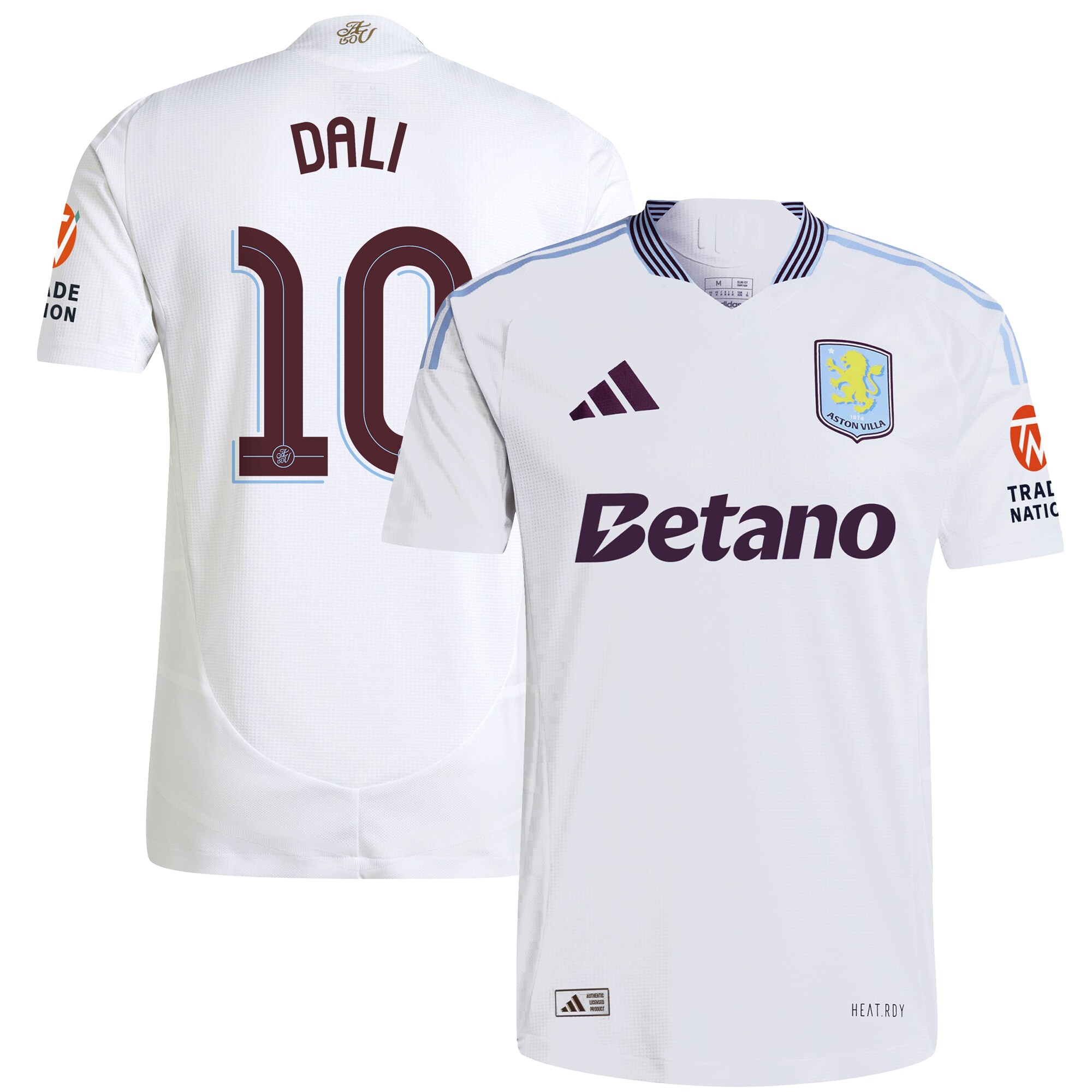 Aston Villa Jerseys - Official aston villa adidas away authentic shirt 2024-25 with dali 10 cup printing Collection for AVFC Fans