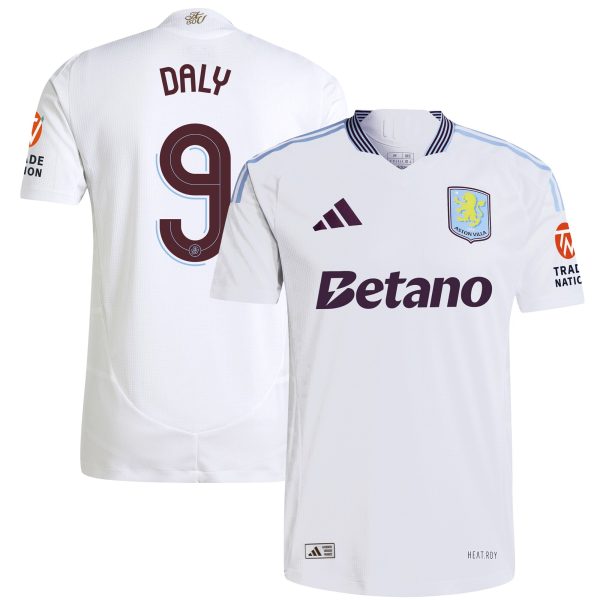 Aston Villa Jerseys - Official aston villa adidas away authentic shirt 2024-25 with daly 9 cup printing Collection for AVFC Fans