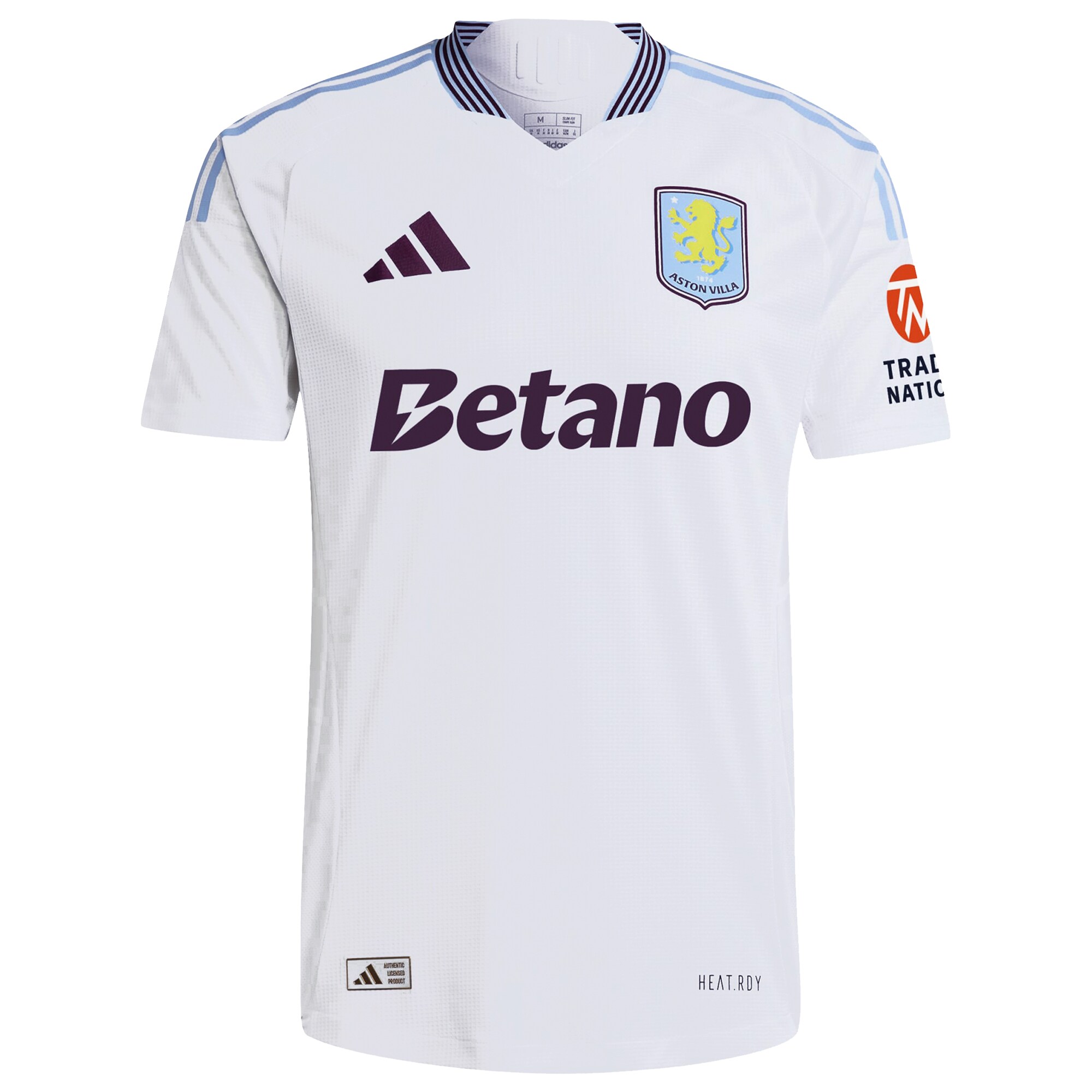 Aston Villa Jerseys - Official aston villa adidas away authentic shirt 2024-25 with diego carlos 3 cup printing Collection for AVFC Fans