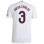 Aston Villa Jerseys - Official aston villa adidas away authentic shirt 2024-25 with diego carlos 3 cup printing Collection for AVFC Fans
