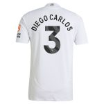 Aston Villa Jerseys - Official aston villa adidas away authentic shirt 2024-25 with diego carlos 3 printing Collection for AVFC Fans