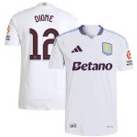 Aston Villa Jerseys - Official aston villa adidas away authentic shirt 2024-25 with digne 12 cup printing Collection for AVFC Fans
