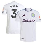 Aston Villa Jerseys - Official aston villa adidas away authentic shirt 2024-25 with disasi 3 printing Collection for AVFC Fans