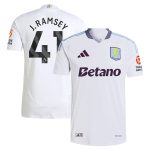 Aston Villa Jerseys - Official aston villa adidas away authentic shirt 2024-25 with j. ramsey 41 printing Collection for AVFC Fans