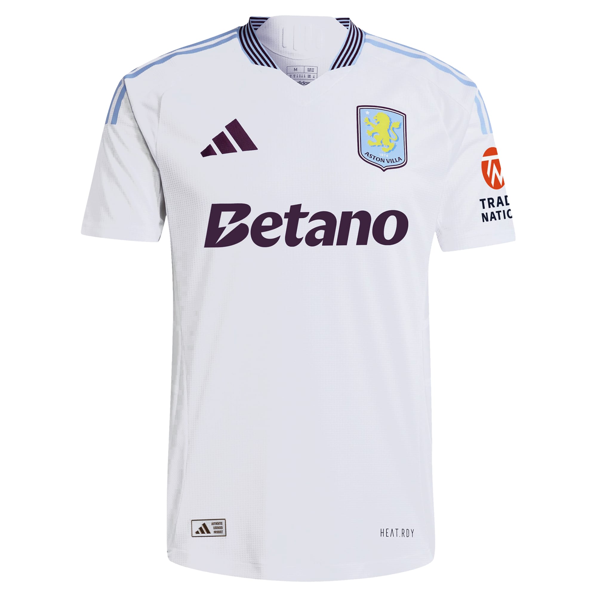 Aston Villa Jerseys - Official aston villa adidas away authentic shirt 2024-25 with konsa 4 printing Collection for AVFC Fans