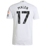 Aston Villa Jerseys - Official aston villa adidas away authentic shirt 2024-25 with malen 17 printing Collection for AVFC Fans