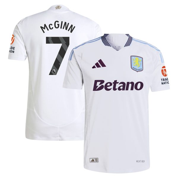 Aston Villa Jerseys - Official aston villa adidas away authentic shirt 2024-25 with mcginn 7 printing Collection for AVFC Fans