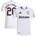 Aston Villa Jerseys - Official aston villa adidas away authentic shirt 2024-25 with nedeljković 20 cup printing Collection for AVFC Fans