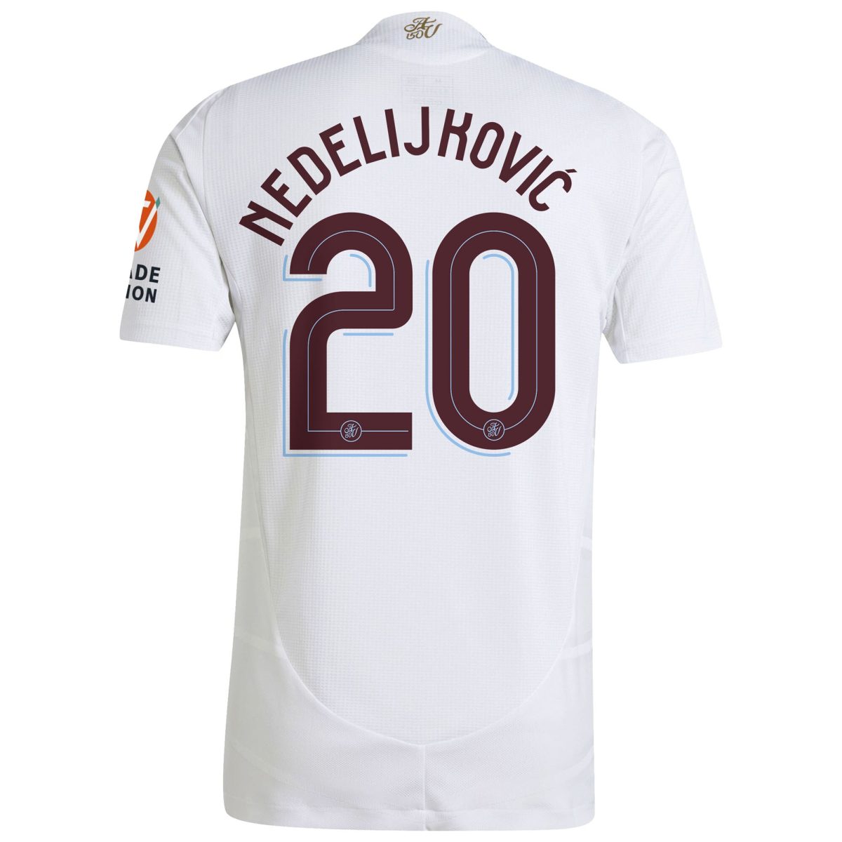 Aston Villa Jerseys - Official aston villa adidas away authentic shirt 2024-25 with nedeljković 20 cup printing Collection for AVFC Fans