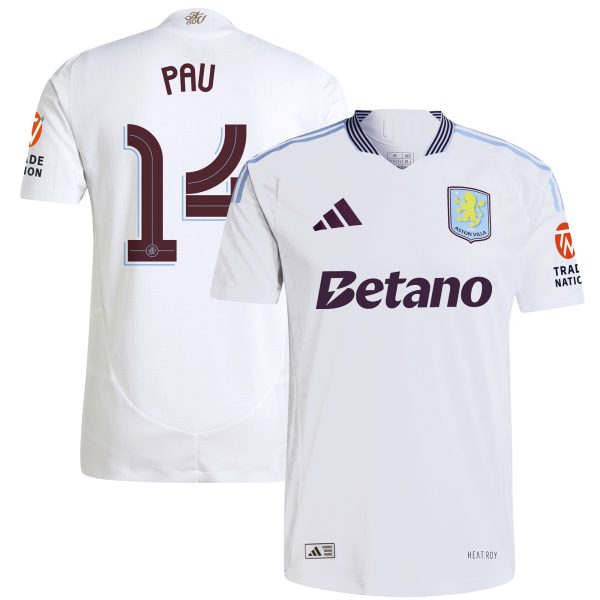 Aston Villa Jerseys - Official aston villa adidas away authentic shirt 2024-25 with pau 14 cup printing Collection for AVFC Fans