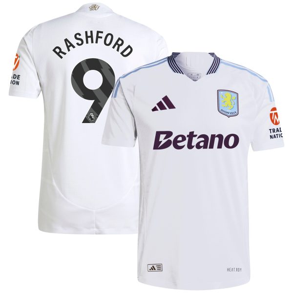Aston Villa Jerseys - Official aston villa adidas away authentic shirt 2024-25 with rashford 9 printing Collection for AVFC Fans