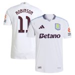 Aston Villa Jerseys - Official aston villa adidas away authentic shirt 2024-25 with robinson 11 cup printing Collection for AVFC Fans