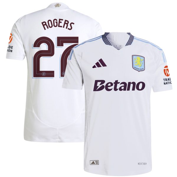 Aston Villa Jerseys - Official aston villa adidas away authentic shirt 2024-25 with rogers 27 cup printing Collection for AVFC Fans