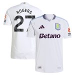 Aston Villa Jerseys - Official aston villa adidas away authentic shirt 2024-25 with rogers 27 printing Collection for AVFC Fans