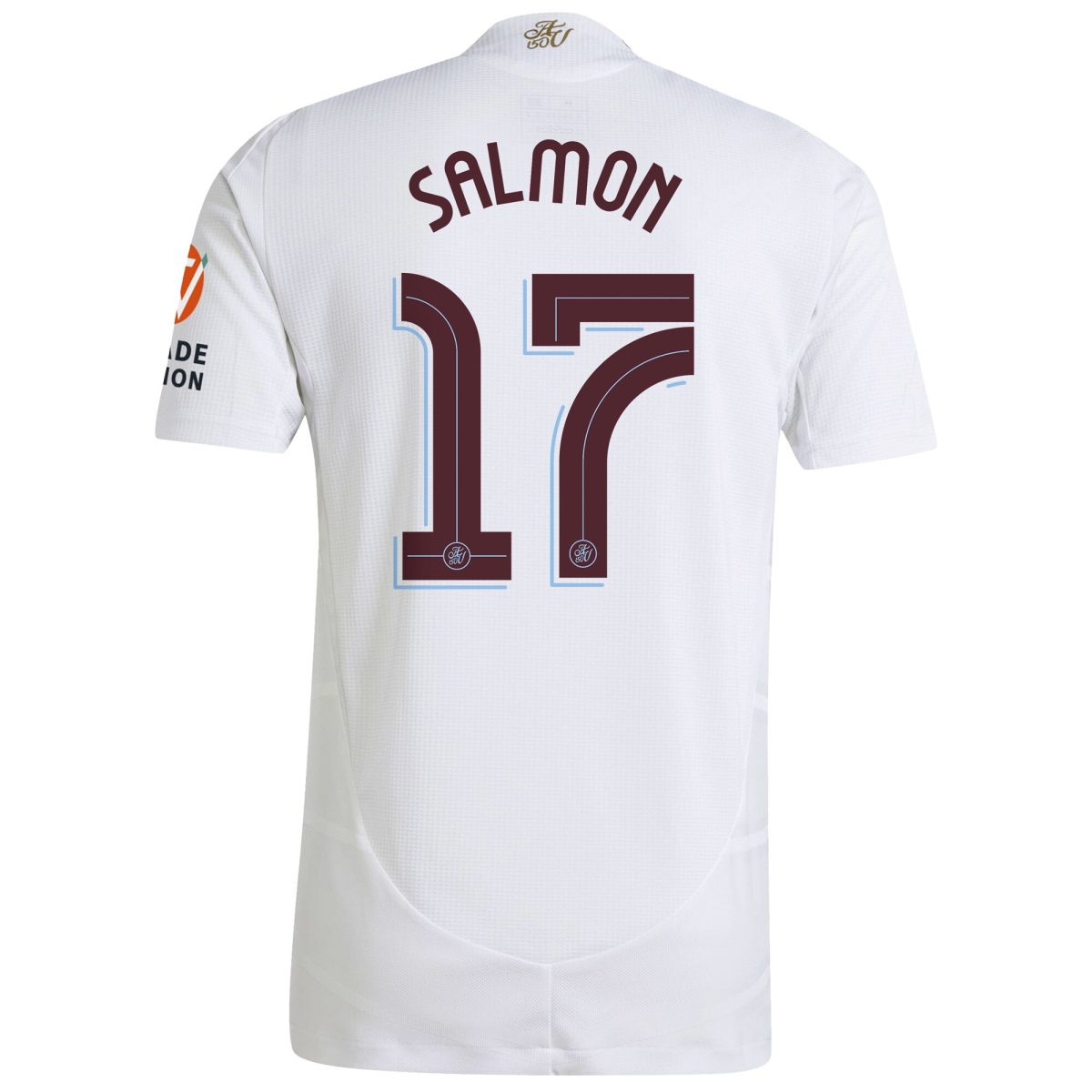 Aston Villa Jerseys - Official aston villa adidas away authentic shirt 2024-25 with salmon 17 cup printing Collection for AVFC Fans