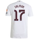 Aston Villa Jerseys - Official aston villa adidas away authentic shirt 2024-25 with salmon 17 cup printing Collection for AVFC Fans