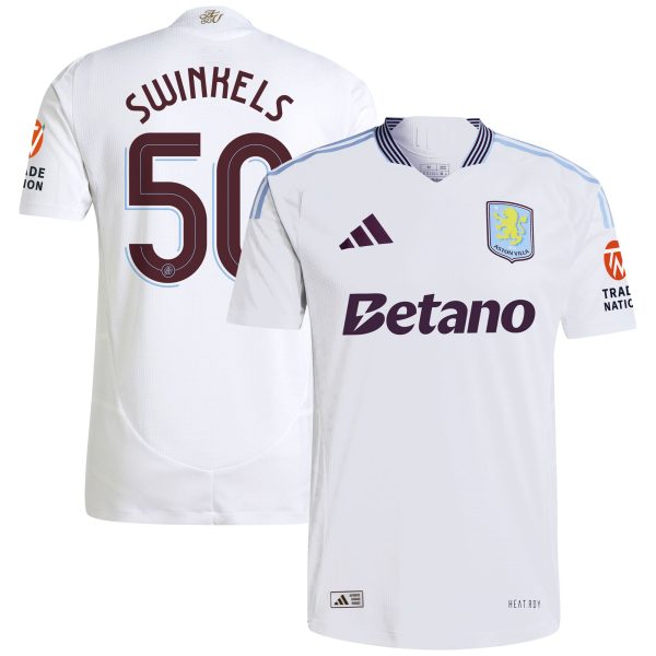 Aston Villa Jerseys - Official aston villa adidas away authentic shirt 2024-25 with swinkels 50 cup printing Collection for AVFC Fans