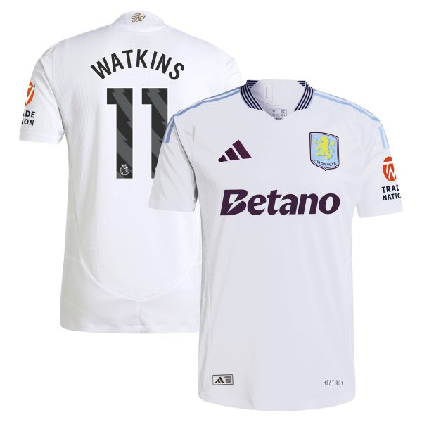 Aston Villa Jerseys - Official aston villa adidas away authentic shirt 2024-25 with watkins 11 printing Collection for AVFC Fans
