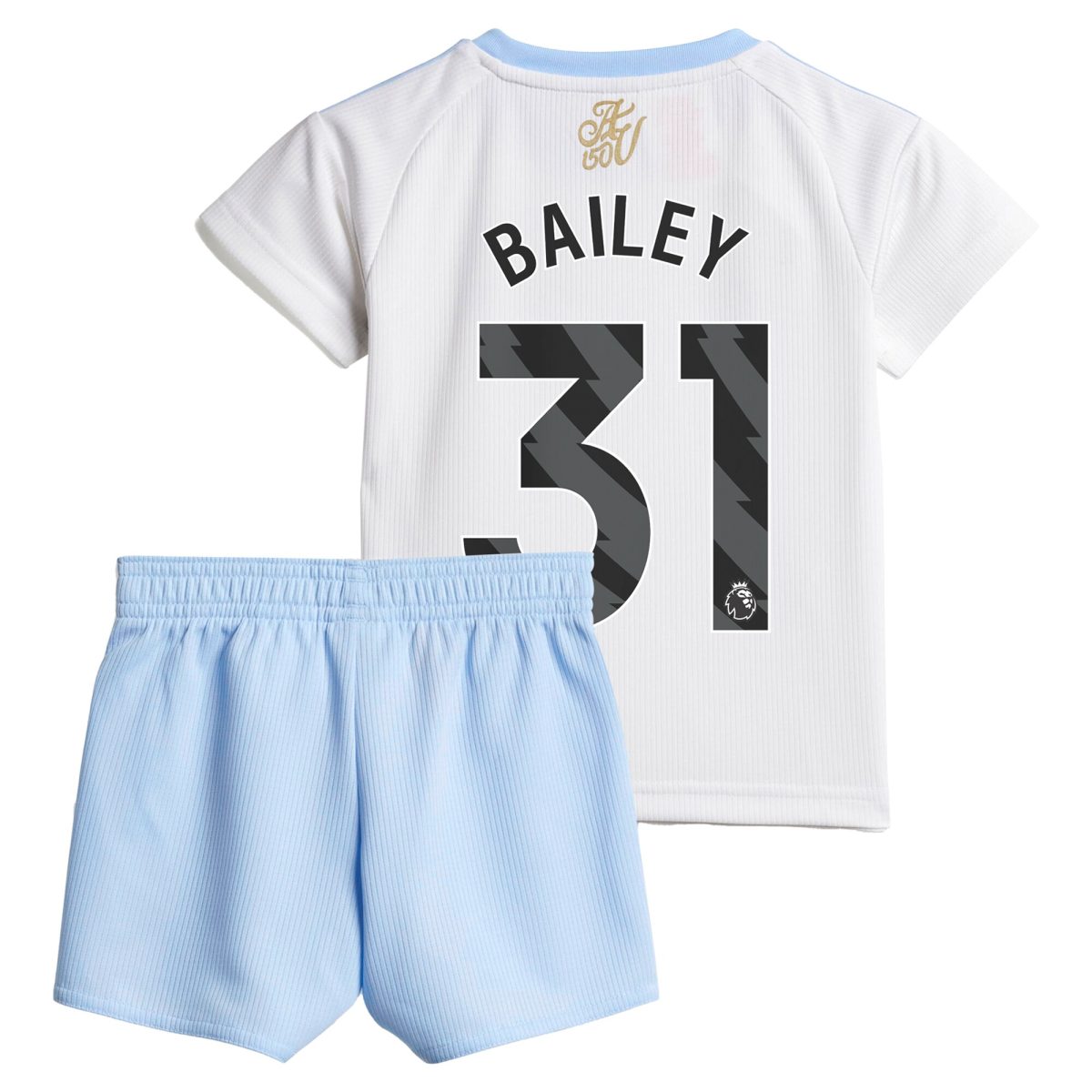 Aston Villa Jerseys - Official aston villa adidas away baby kit 2024-25 with bailey 31 printing Collection for AVFC Fans