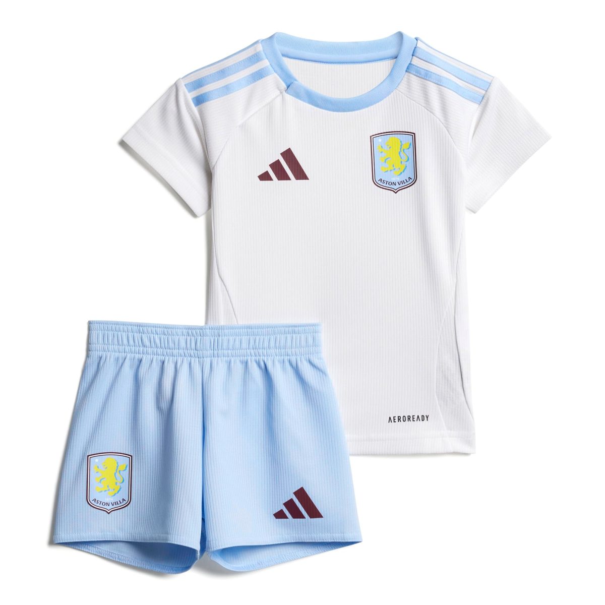 Aston Villa Jerseys - Official aston villa adidas away baby kit 2024-25 with custom printing Collection for AVFC Fans