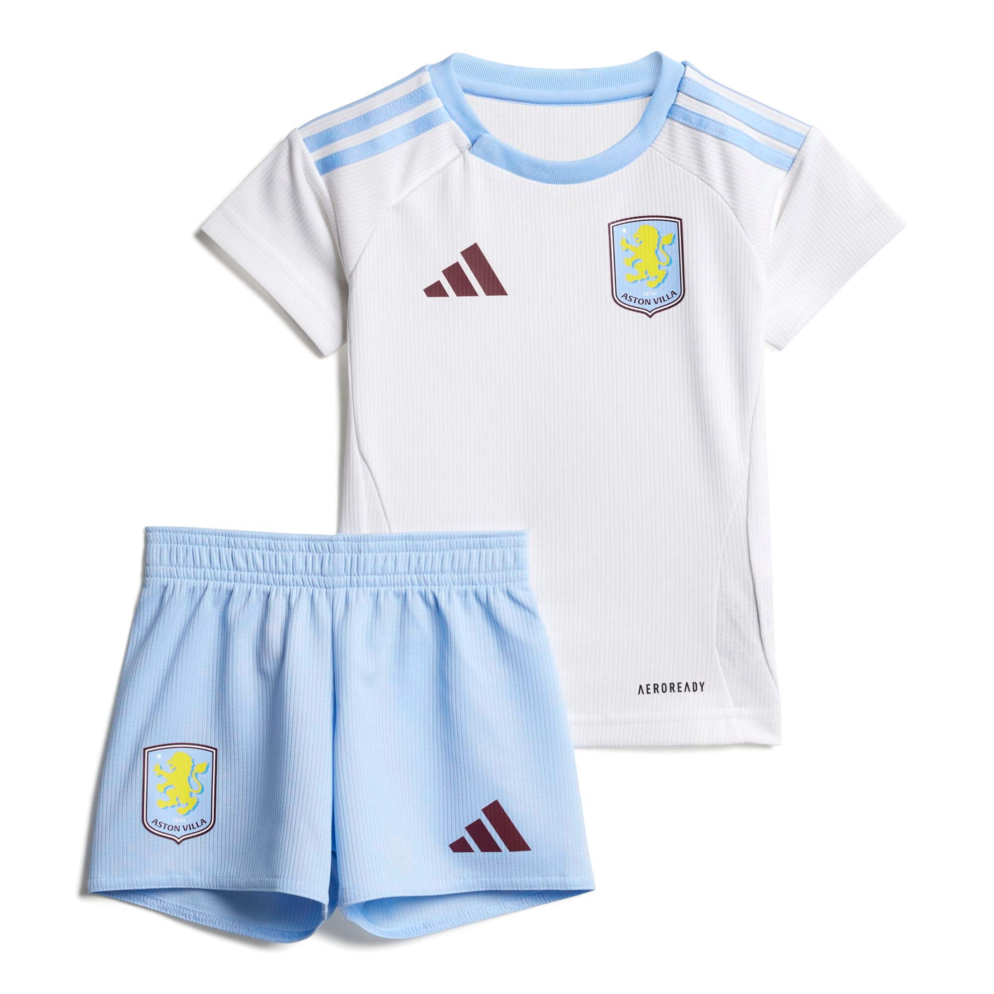 Aston Villa Jerseys - Official aston villa adidas away baby kit 2024-25 with custom printing Collection for AVFC Fans