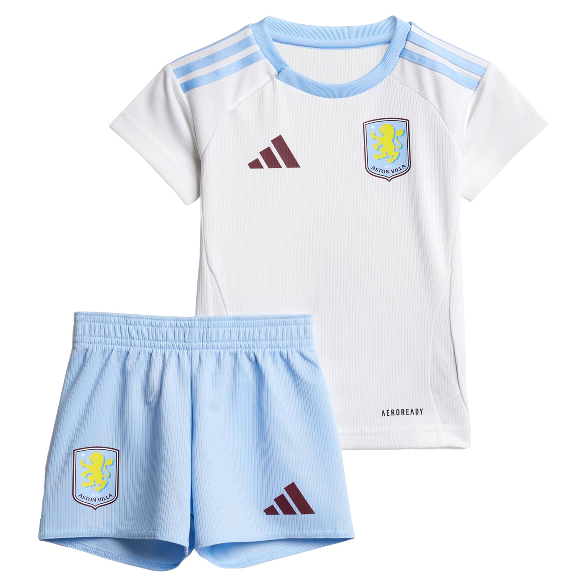 Aston Villa Jerseys - Official aston villa adidas away baby kit 2024-25 with diego carlos 3 printing Collection for AVFC Fans