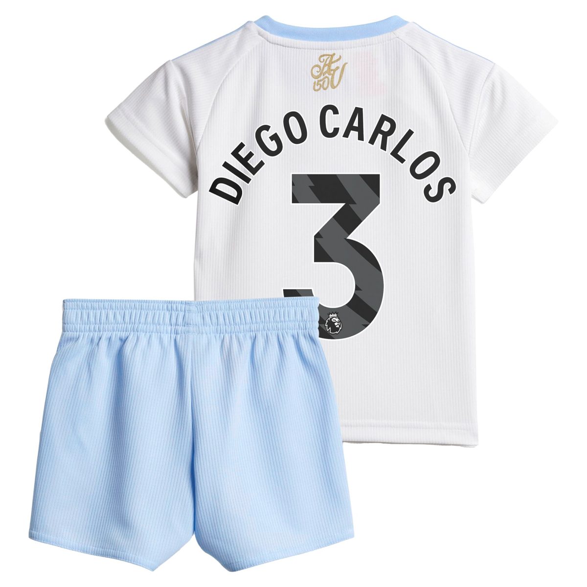 Aston Villa Jerseys - Official aston villa adidas away baby kit 2024-25 with diego carlos 3 printing Collection for AVFC Fans