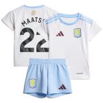 Aston Villa Jerseys - Official aston villa adidas away baby kit 2024-25 with maatsen 22 printing Collection for AVFC Fans