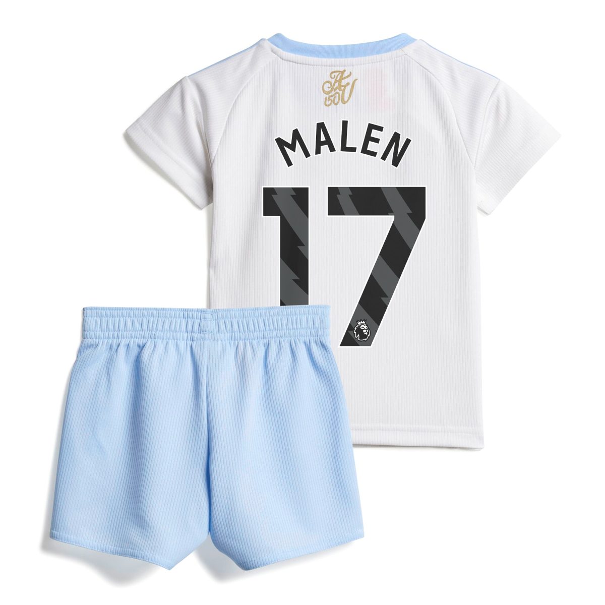 Aston Villa Jerseys - Official aston villa adidas away baby kit 2024-25 with malen 17 printing Collection for AVFC Fans