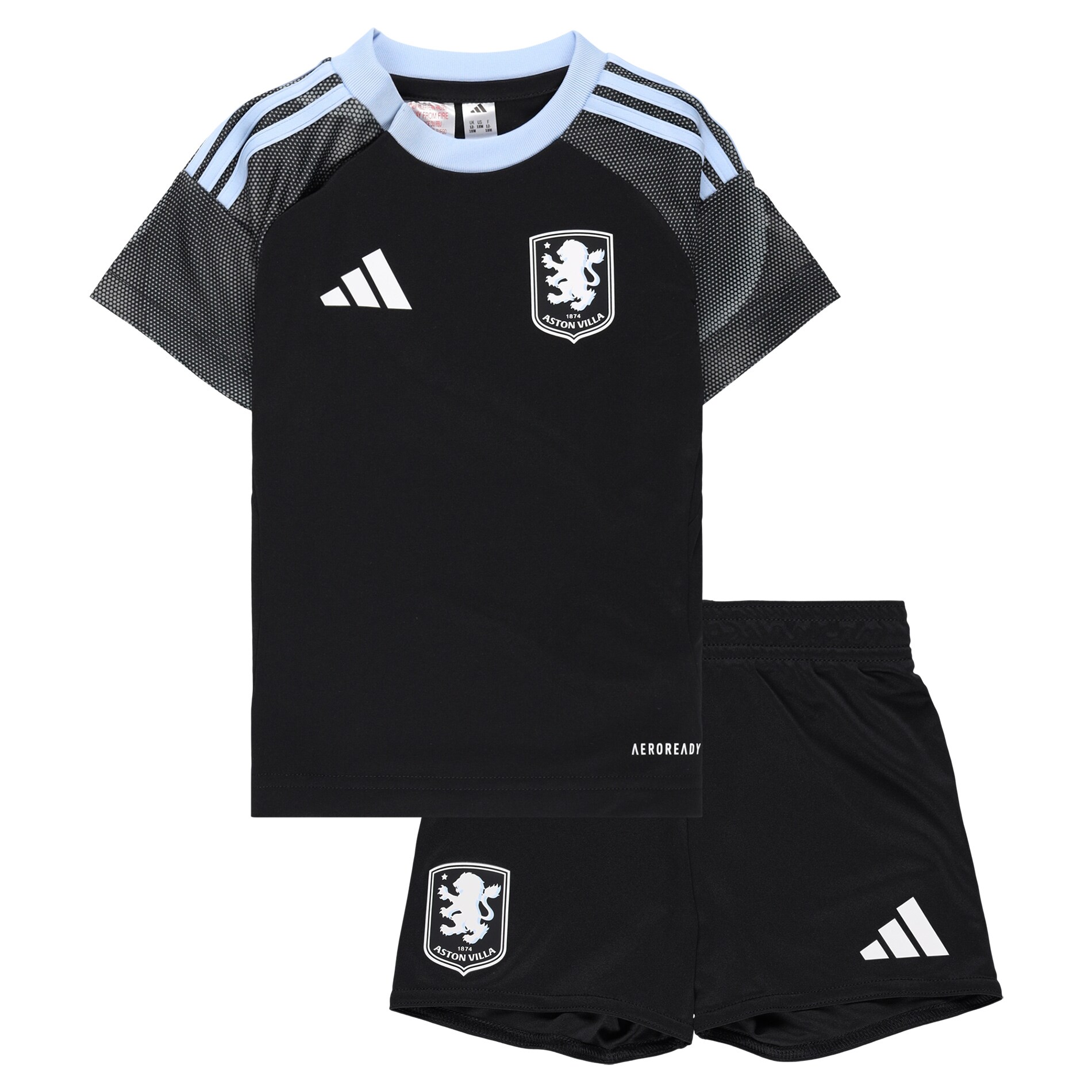 Aston Villa Jerseys - Official aston villa adidas away baby kit 2025-26 with custom printing Collection for AVFC Fans