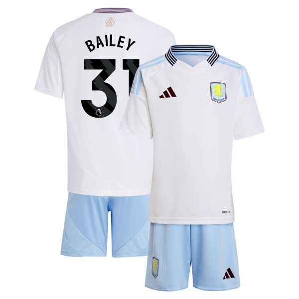 Aston Villa Jerseys - Official aston villa adidas away mini kit 2024-25 with bailey 31 printing Collection for AVFC Fans