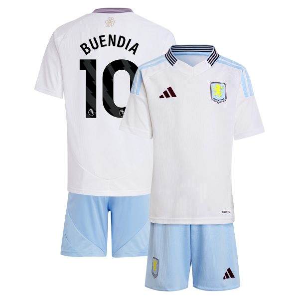 Aston Villa Jerseys - Official aston villa adidas away mini kit 2024-25 with buendia 10 printing Collection for AVFC Fans