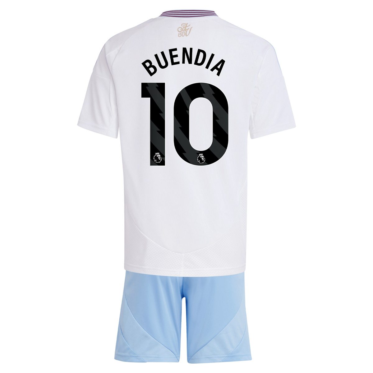 Aston Villa Jerseys - Official aston villa adidas away mini kit 2024-25 with buendia 10 printing Collection for AVFC Fans