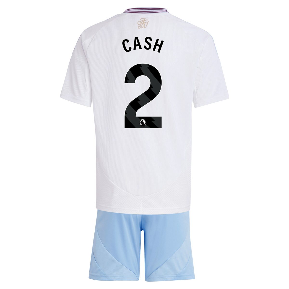 Aston Villa Jerseys - Official aston villa adidas away mini kit 2024-25 with cash 2 printing Collection for AVFC Fans