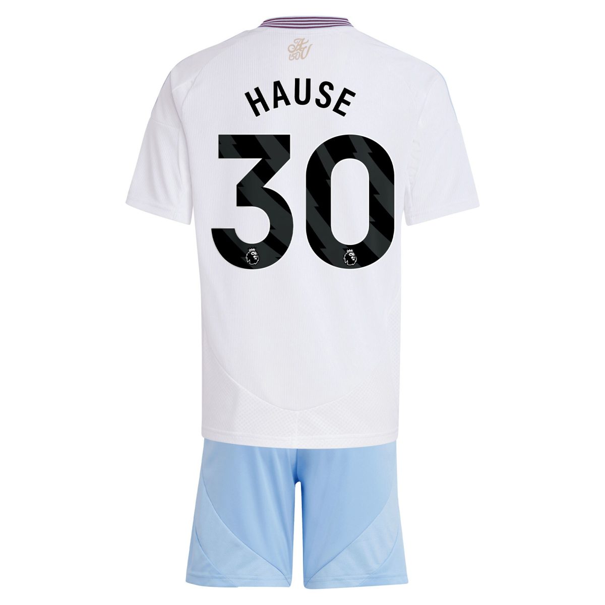 Aston Villa Jerseys - Official aston villa adidas away mini kit 2024-25 with hause 30 printing Collection for AVFC Fans