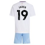 Aston Villa Jerseys - Official aston villa adidas away mini kit 2024-25 with jaden 19 printing Collection for AVFC Fans