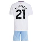 Aston Villa Jerseys - Official aston villa adidas away mini kit 2024-25 with m.asensio 21 printing Collection for AVFC Fans