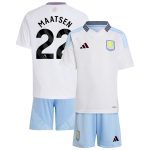 Aston Villa Jerseys - Official aston villa adidas away mini kit 2024-25 with maatsen 22 printing Collection for AVFC Fans