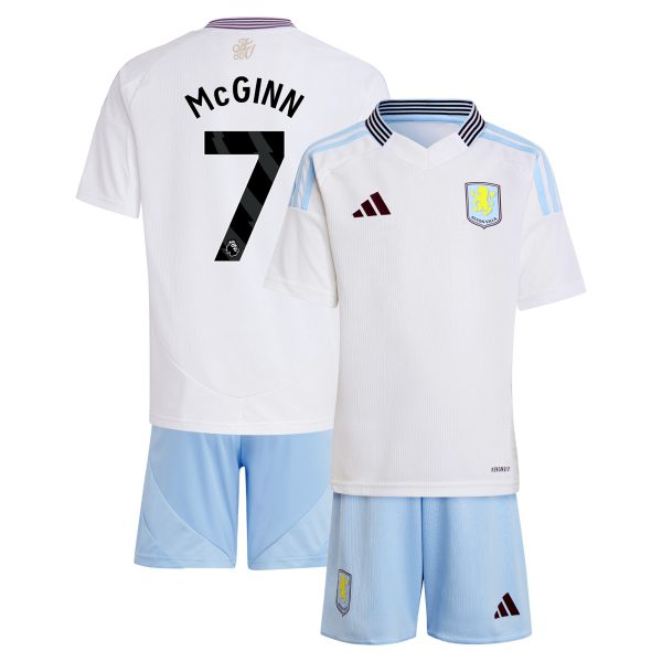 Aston Villa Jerseys - Official aston villa adidas away mini kit 2024-25 with mcginn 7 printing Collection for AVFC Fans