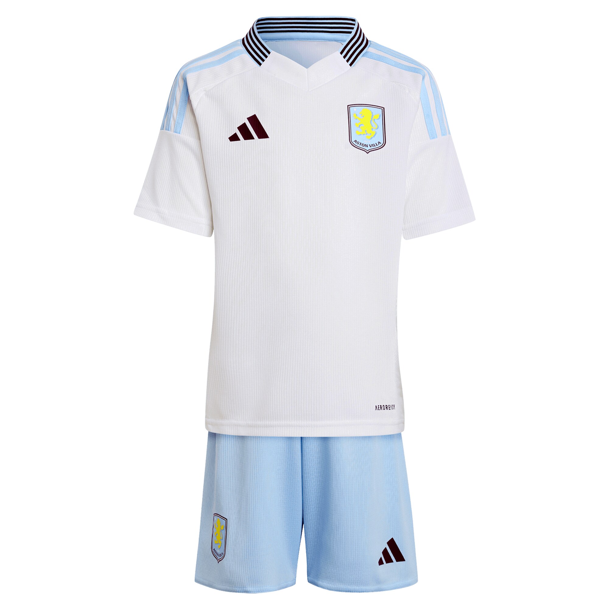 Aston Villa Jerseys - Official aston villa adidas away mini kit 2024-25 with mcginn 7 printing Collection for AVFC Fans