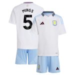 Aston Villa Jerseys - Official aston villa adidas away mini kit 2024-25 with mings 5 printing Collection for AVFC Fans