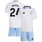 Aston Villa Jerseys - Official aston villa adidas away mini kit 2024-25 with onana 24 printing Collection for AVFC Fans