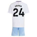 Aston Villa Jerseys - Official aston villa adidas away mini kit 2024-25 with onana 24 printing Collection for AVFC Fans