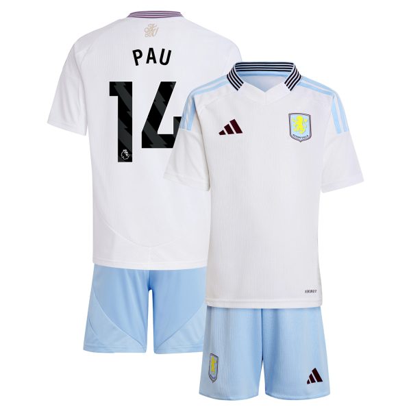 Aston Villa Jerseys - Official aston villa adidas away mini kit 2024-25 with pau 14 printing Collection for AVFC Fans