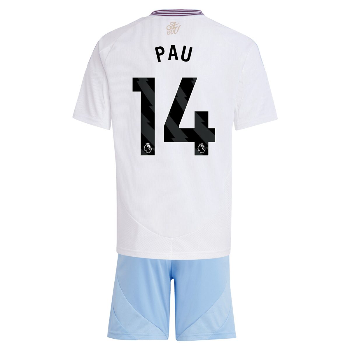 Aston Villa Jerseys - Official aston villa adidas away mini kit 2024-25 with pau 14 printing Collection for AVFC Fans