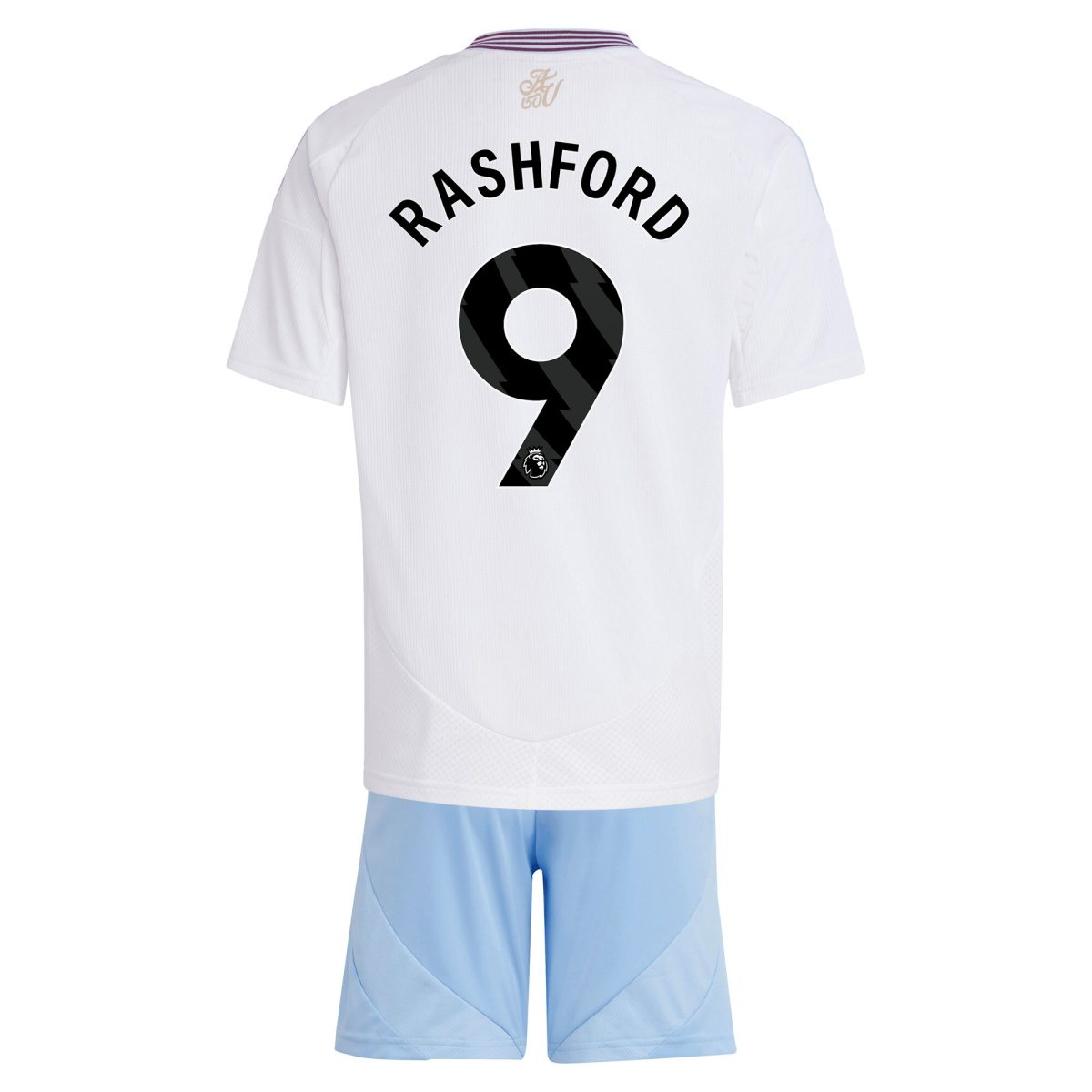 Aston Villa Jerseys - Official aston villa adidas away mini kit 2024-25 with rashford 9 printing Collection for AVFC Fans