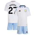 Aston Villa Jerseys - Official aston villa adidas away mini kit 2024-25 with rogers 27 printing Collection for AVFC Fans