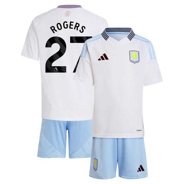 Aston Villa Jerseys - Official aston villa adidas away mini kit 2024-25 with rogers 27 printing Collection for AVFC Fans